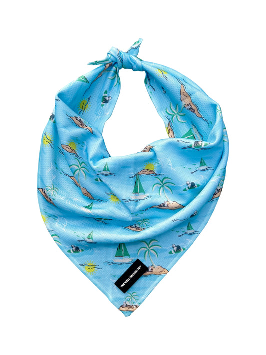 Bark Beach Bandana (Blue)